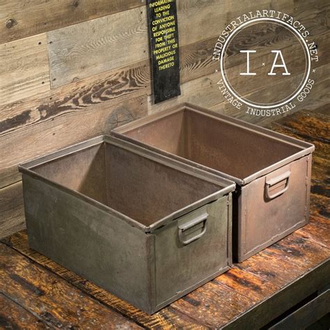 metal art supplies box|decorative metal storage containers.